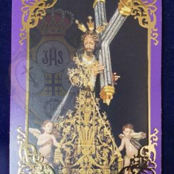 Estampa con la imagen del Señor de las Torres con borde en oro