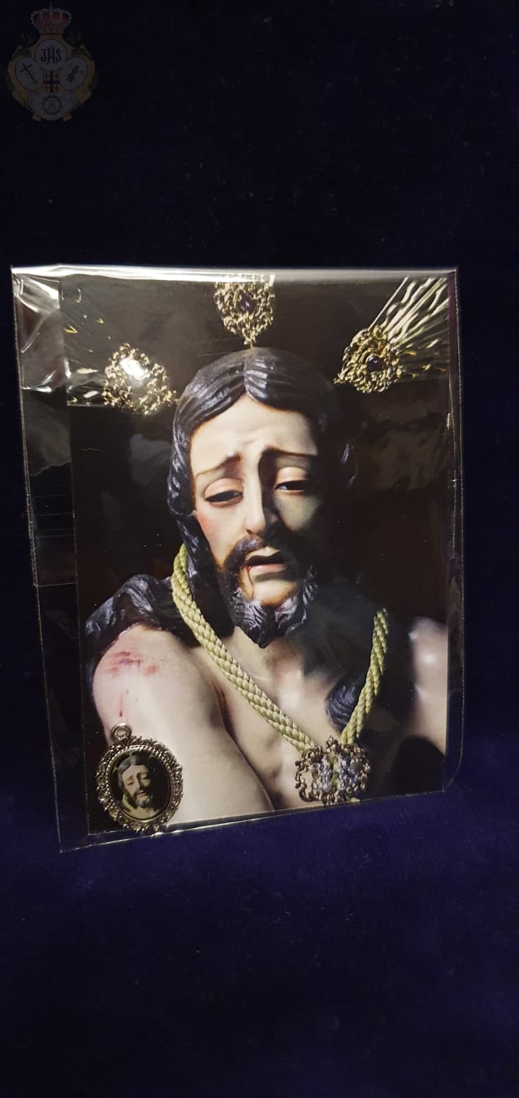 Estampa y medallita con la imagen de Jesús Atado a la Columna - Imagen 8