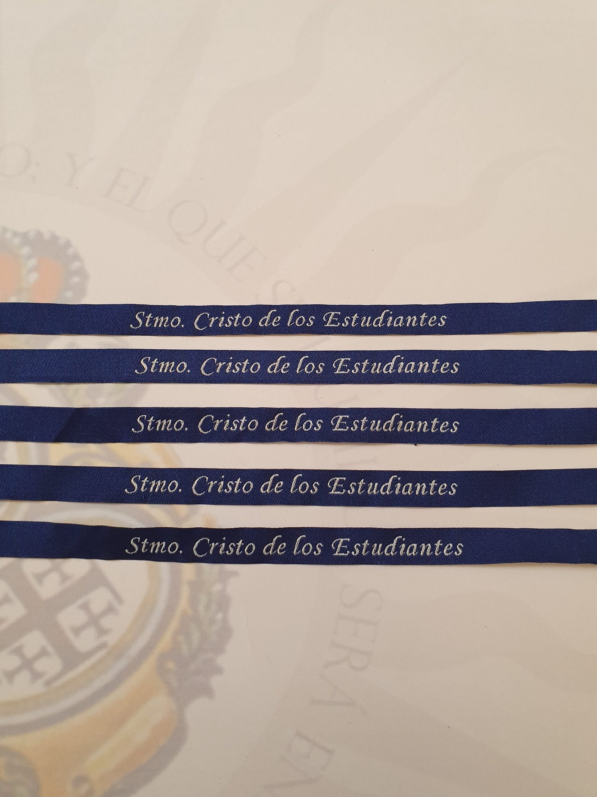 Pulsera Tela Cristo de los Estudiantes - Imagen 2