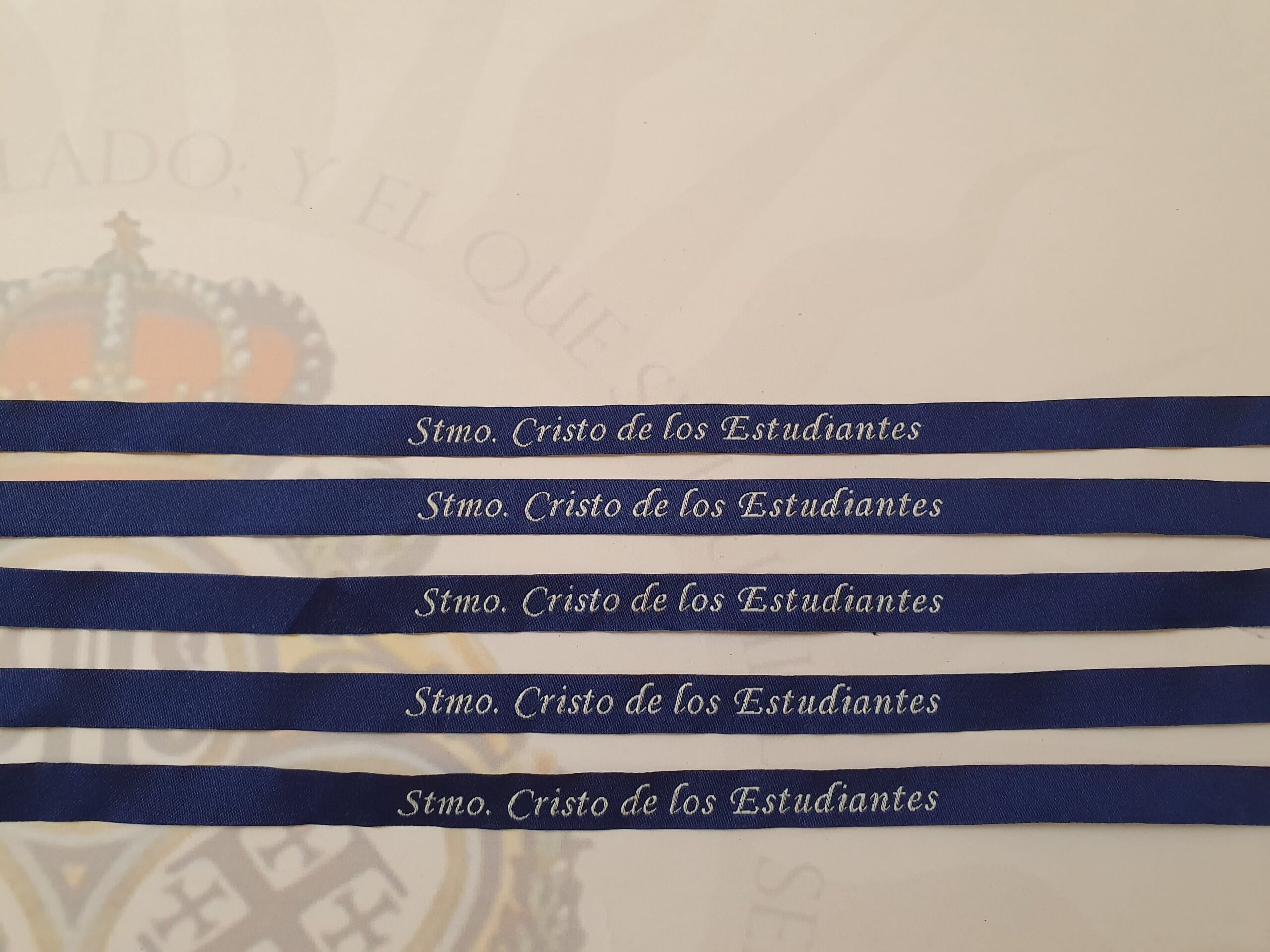 Pulsera Tela Cristo de los Estudiantes